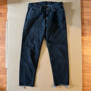 Abercrombie & Fitch Size 26 x 30 Black Charcoal Jeans Rustin Athletic Slim